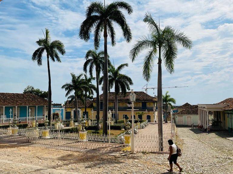 Photo de la Plaza Mayor à Trinidad.